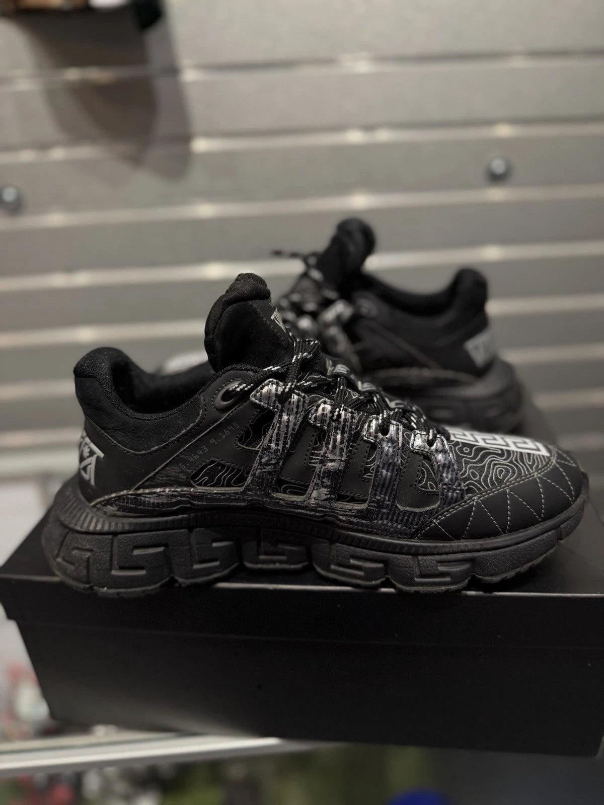 Versace Low-Top Sneakers Black/Silver
