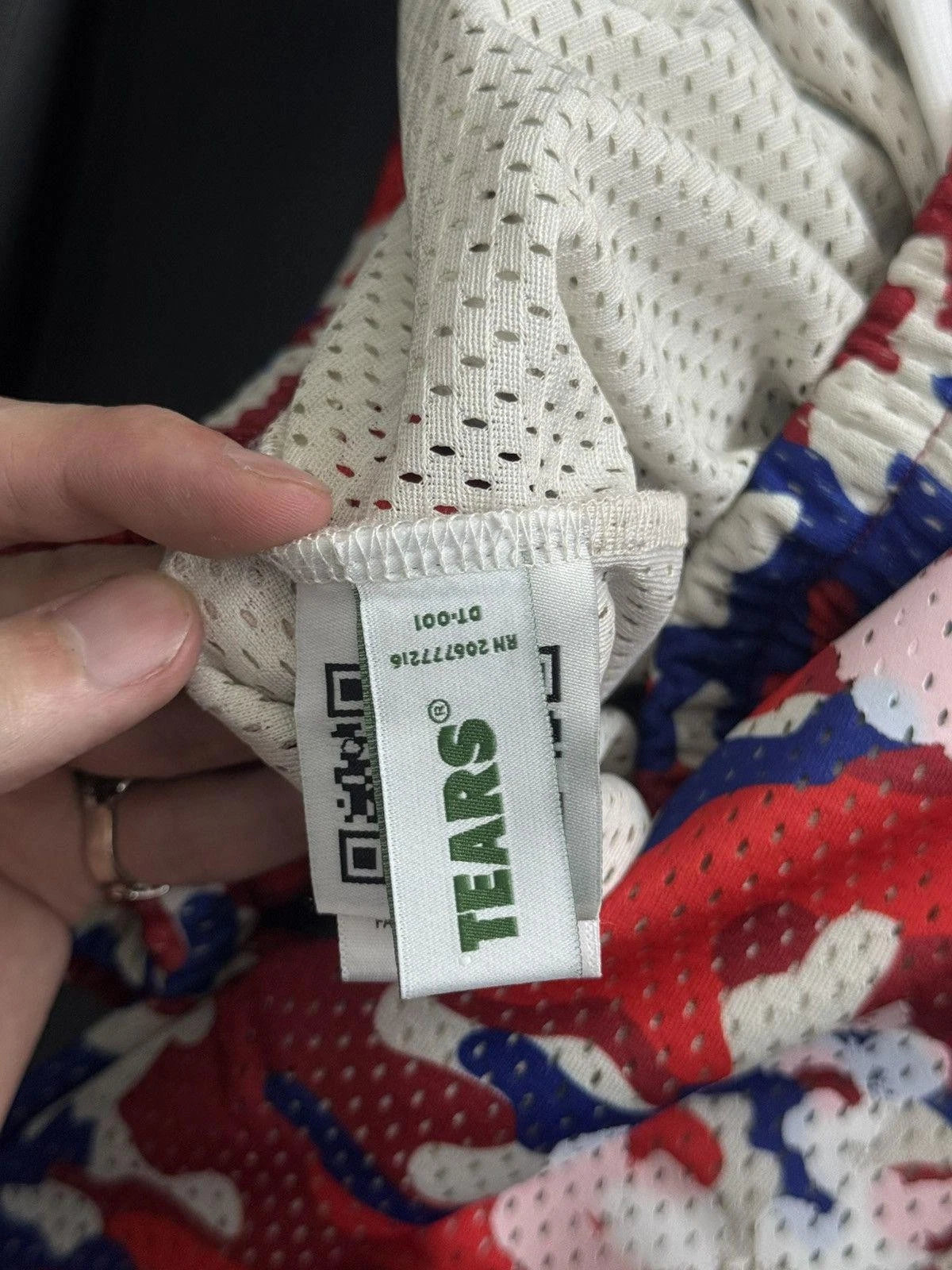 Denim Tears Mesh Summer Shorts Red Camo