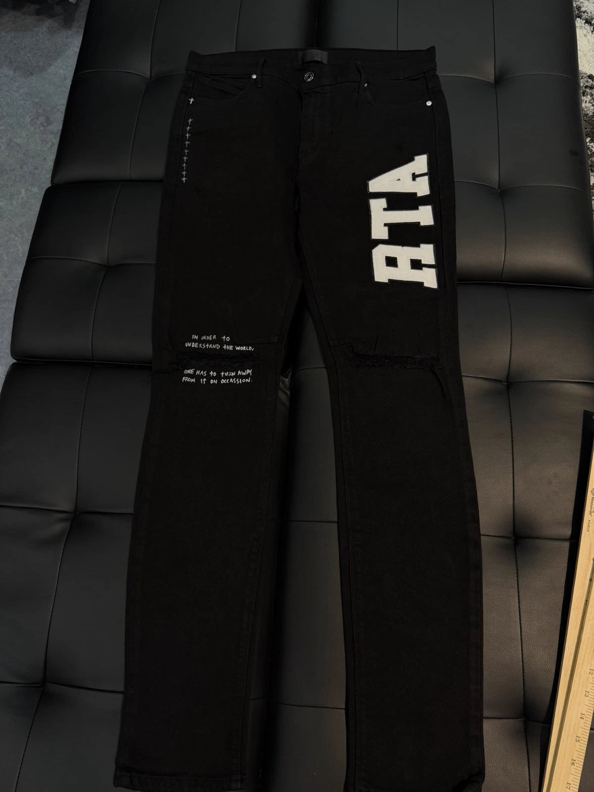 RTA Denim Jeans Black - Deadstockdenimla