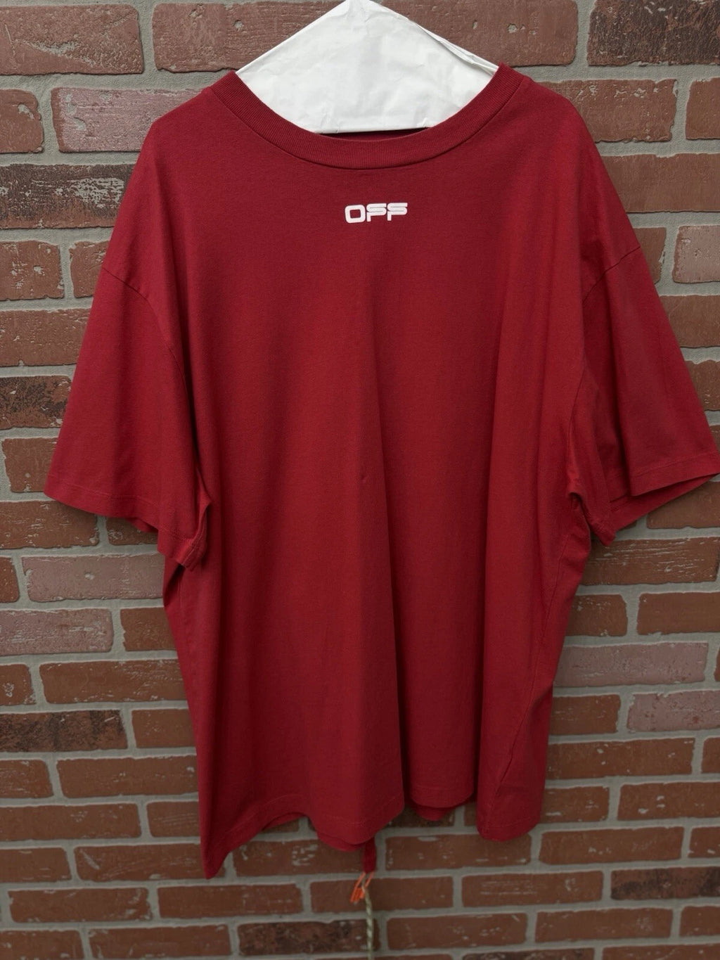 Off-White Cotton Shirt Red - Deadstockdenimla