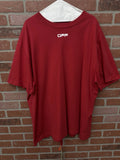 Off-White Cotton Shirt Red - Deadstockdenimla