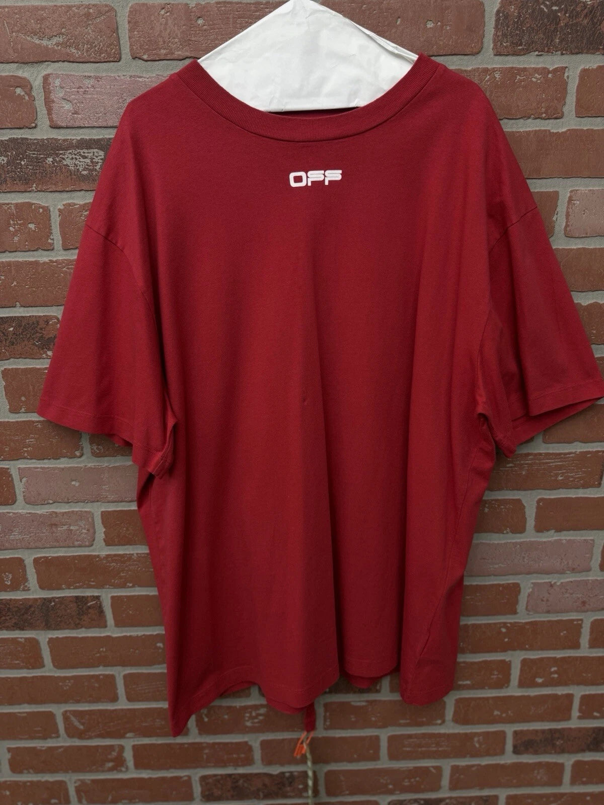 Off-White Cotton Shirt Red - Deadstockdenimla
