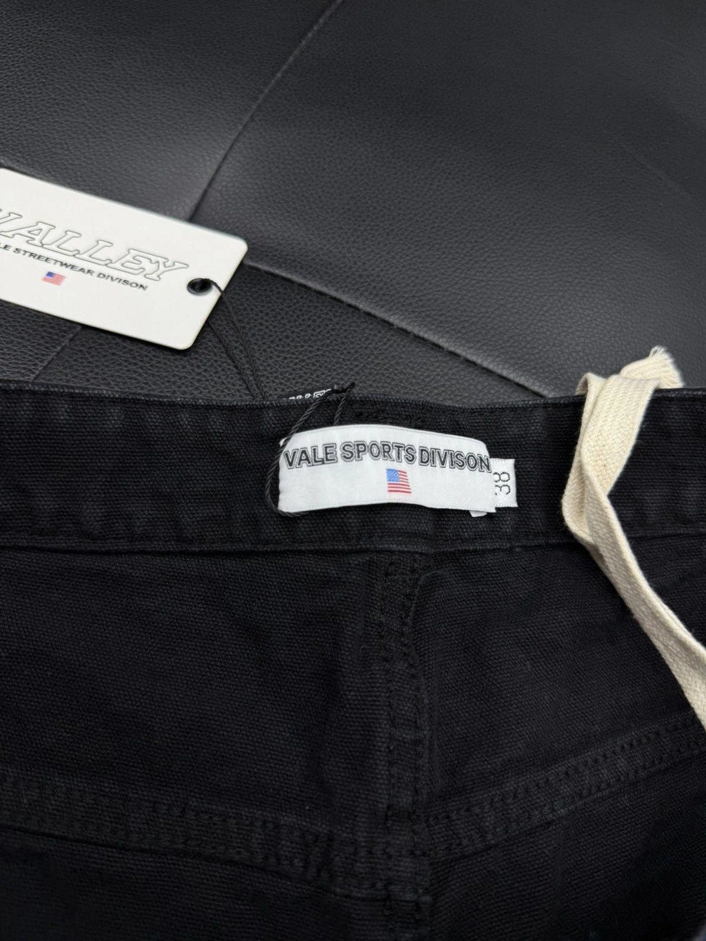 Valley Black Denim Patchwork Shorts - Deadstockdenimla