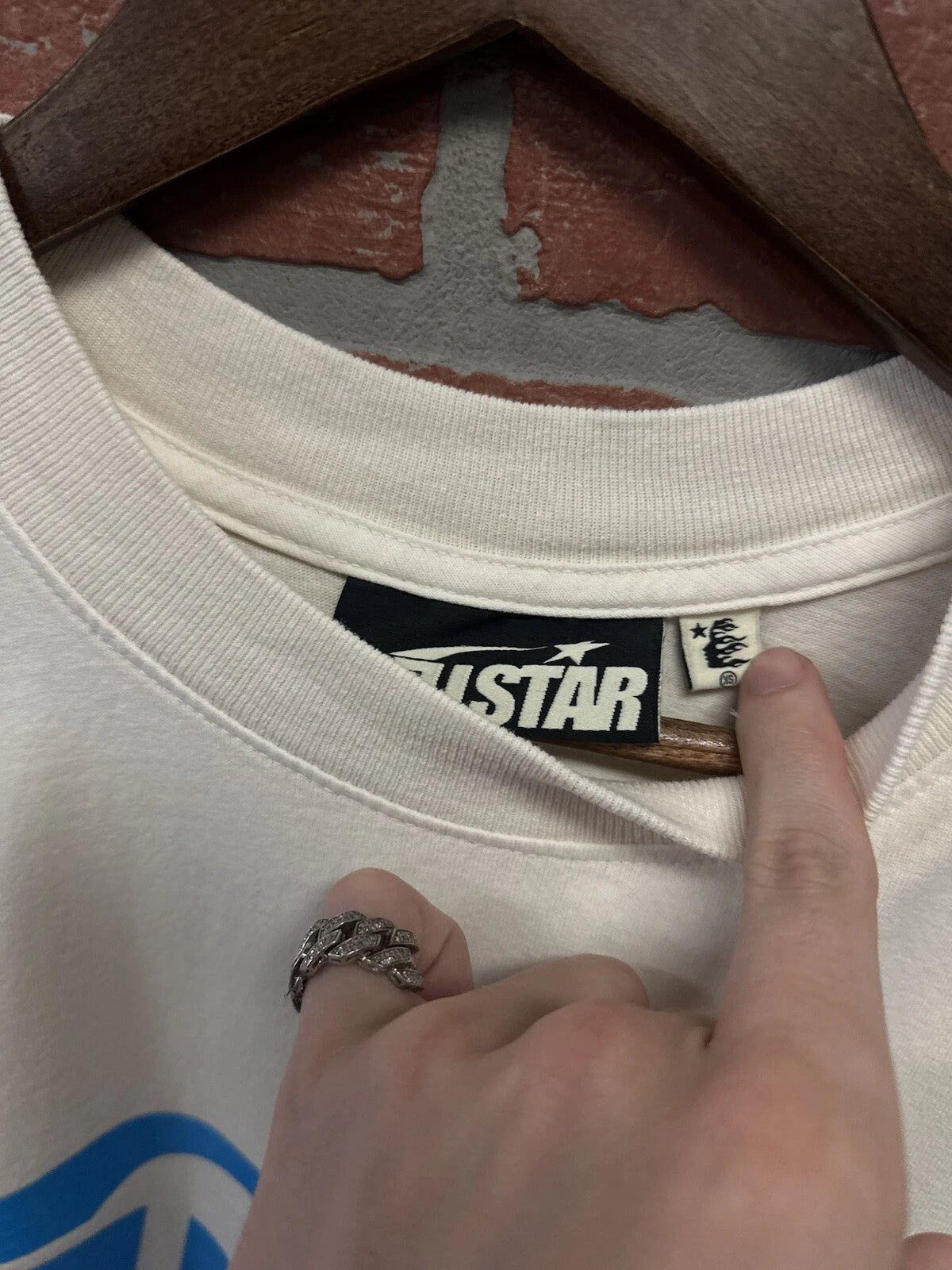 Hellstar GEL White Logo T Shirt - Deadstockdenimla