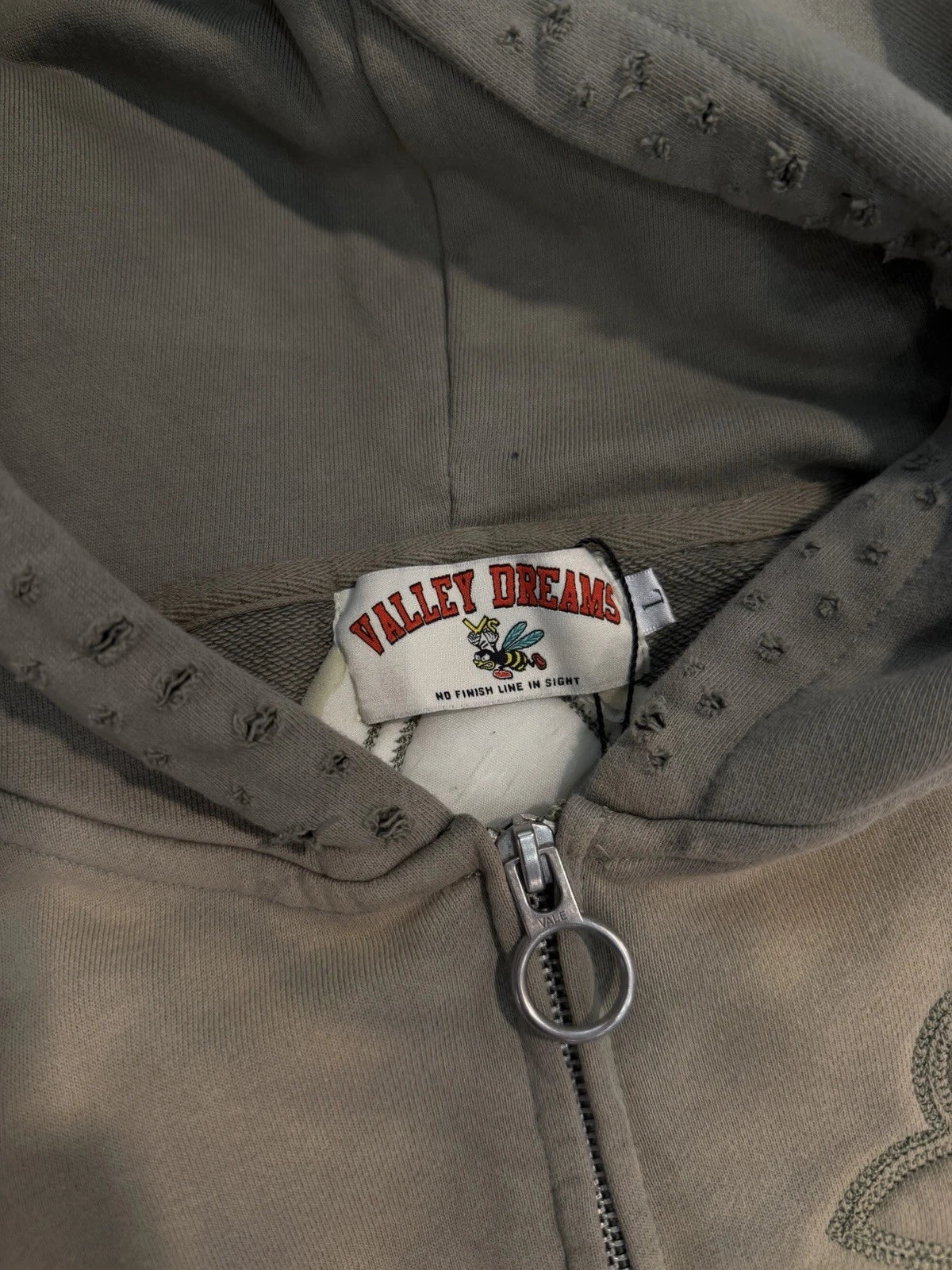 Vale Zip Up Carver Cross Hoodie Forever Tan - Deadstockdenimla