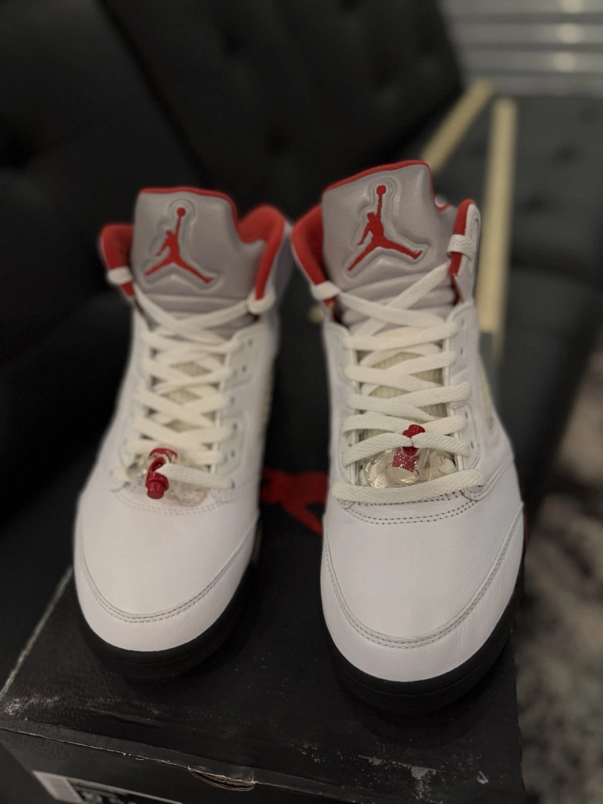 Air Jordan 5 Retro Fire Red/Silver