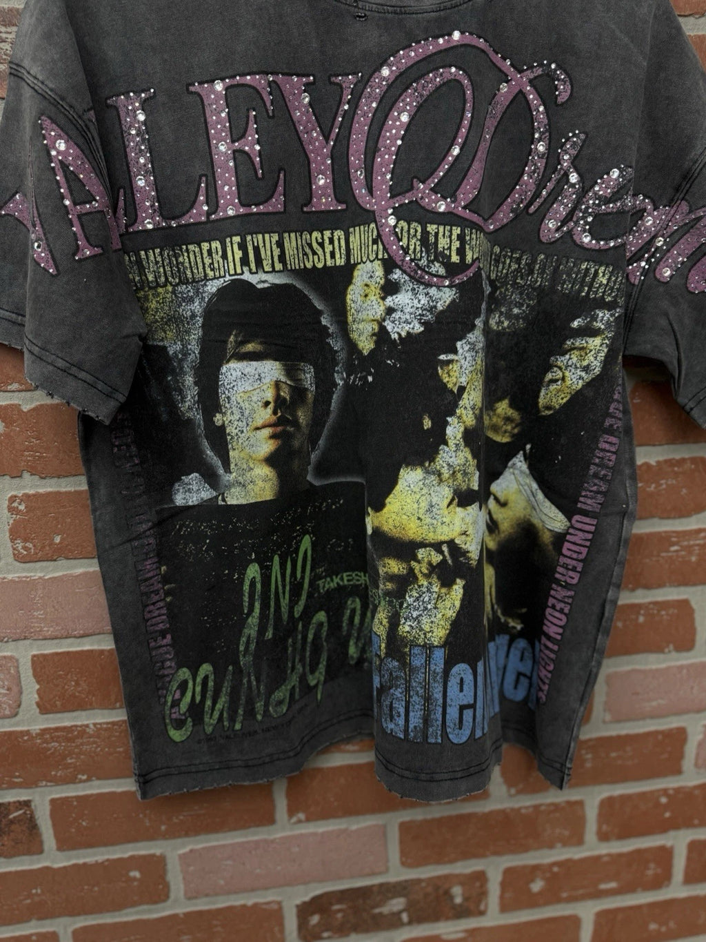 Vale Forever Summer Pink Bling Tee - Deadstockdenimla