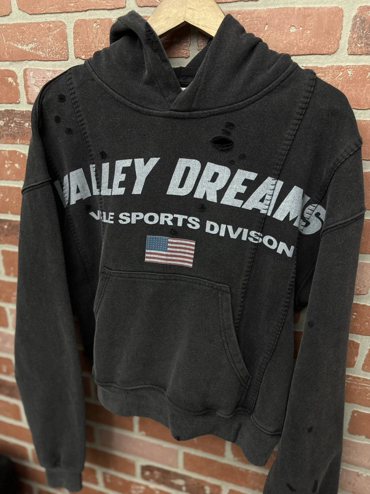 Vale Black Pull Over Hoodie Grey - Deadstockdenimla