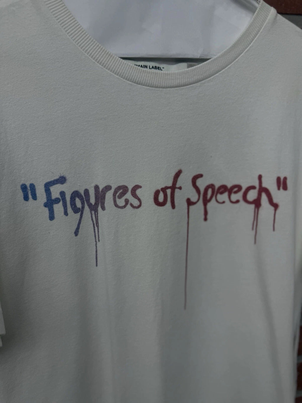 Off White "Cut Here" Logo T Shirt - Deadstockdenimla
