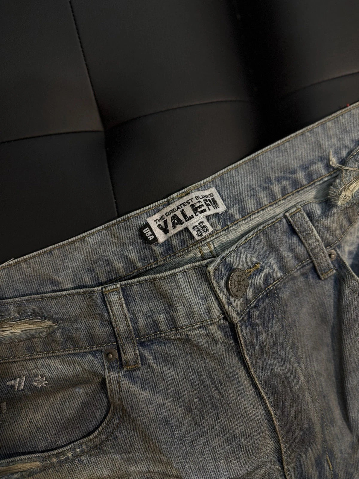 Valley Baggy Denim Blue Jeans - Deadstockdenimla