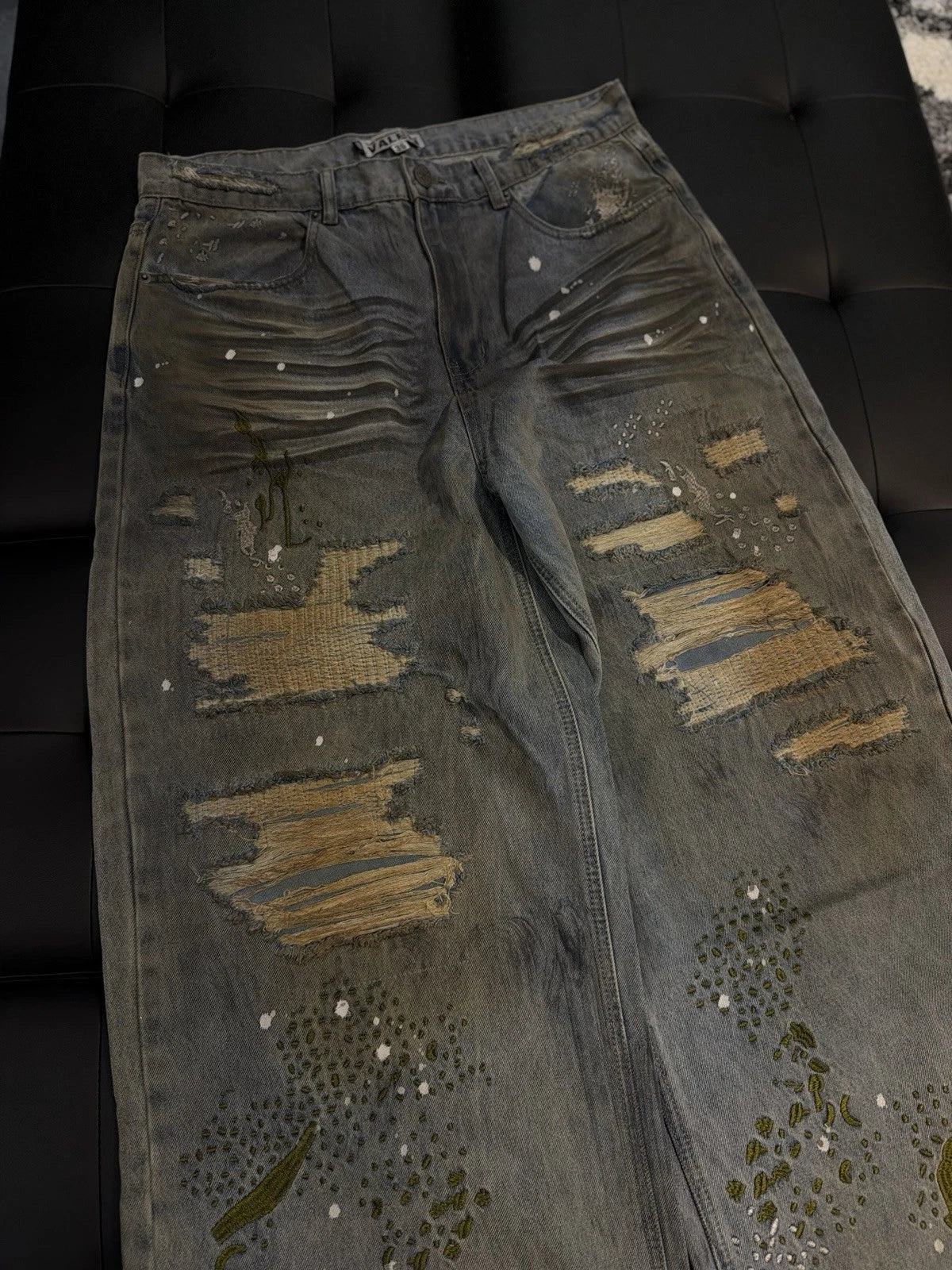 Valley Baggy Denim Blue Jeans - Deadstockdenimla