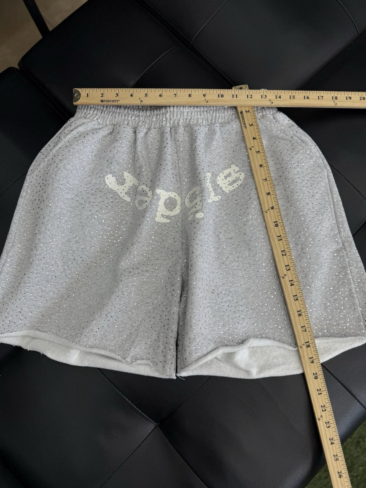 Worldwide Sp5der Sweat Shorts Grey - Deadstockdenimla