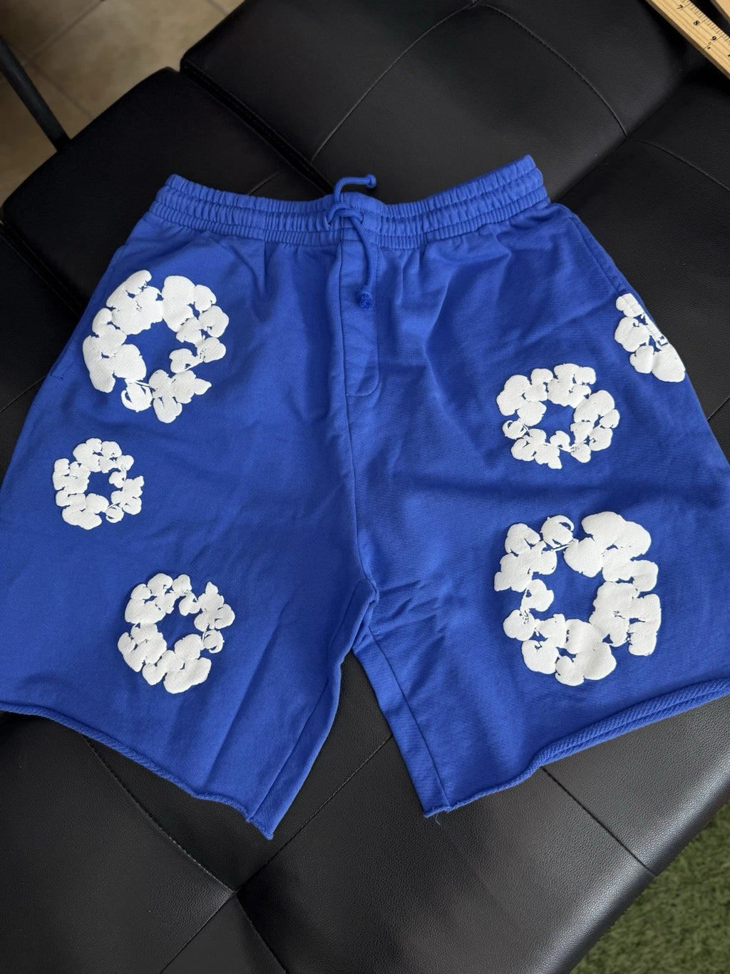 Denim Tears Cotton Wreath Shorts Blue