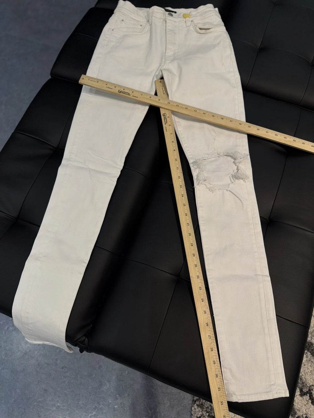 Amiri White Pants Jeans - Deadstockdenimla