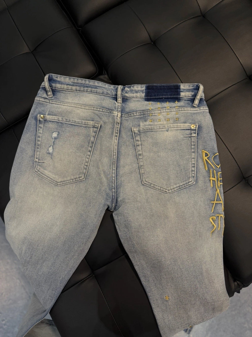 Ksubi Men's Jeans Light Blue - Deadstockdenimla