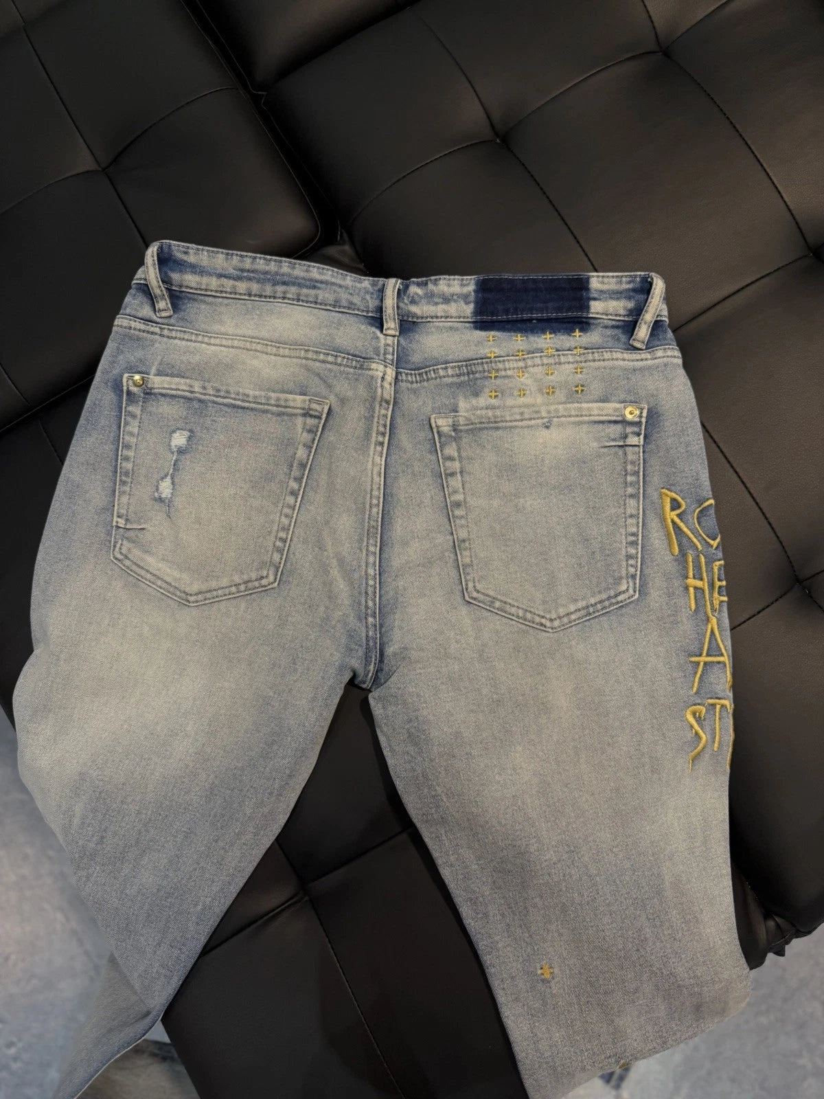 Ksubi Men's Jeans Light Blue - Deadstockdenimla