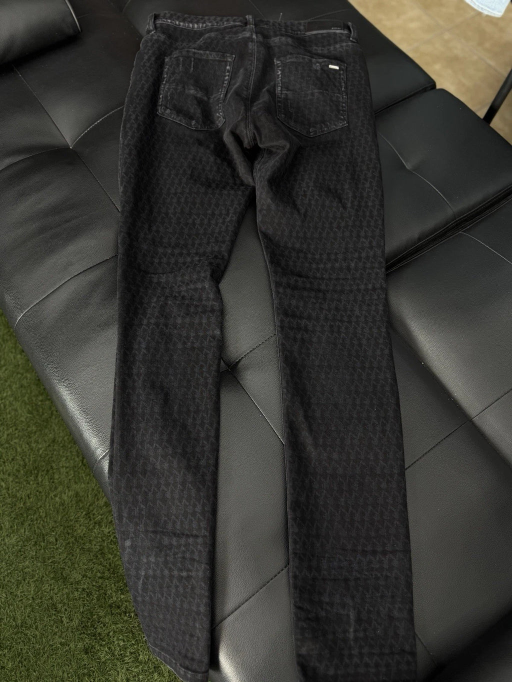 Amiri X Playboy Jeans Black Bunny Logo - Deadstockdenimla