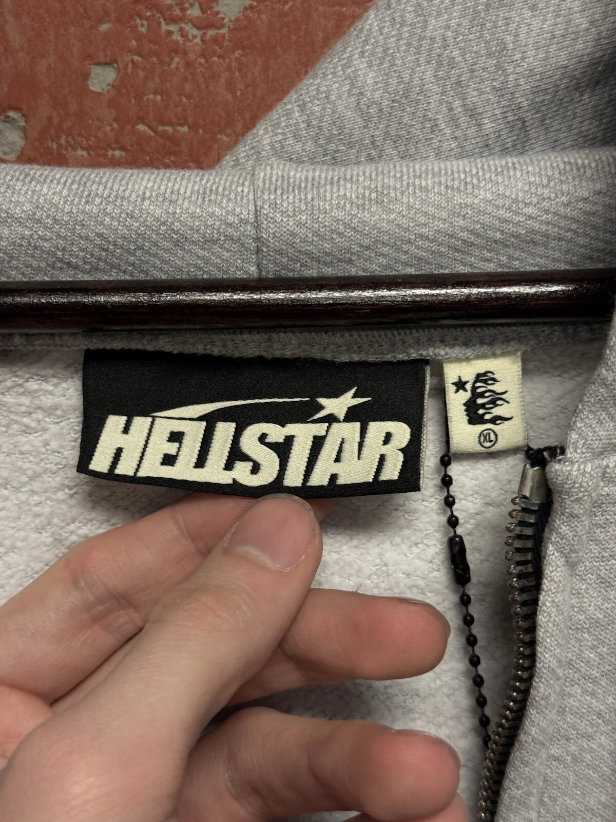 Hellstar Yoga Grey Hoodie - Deadstockdenimla