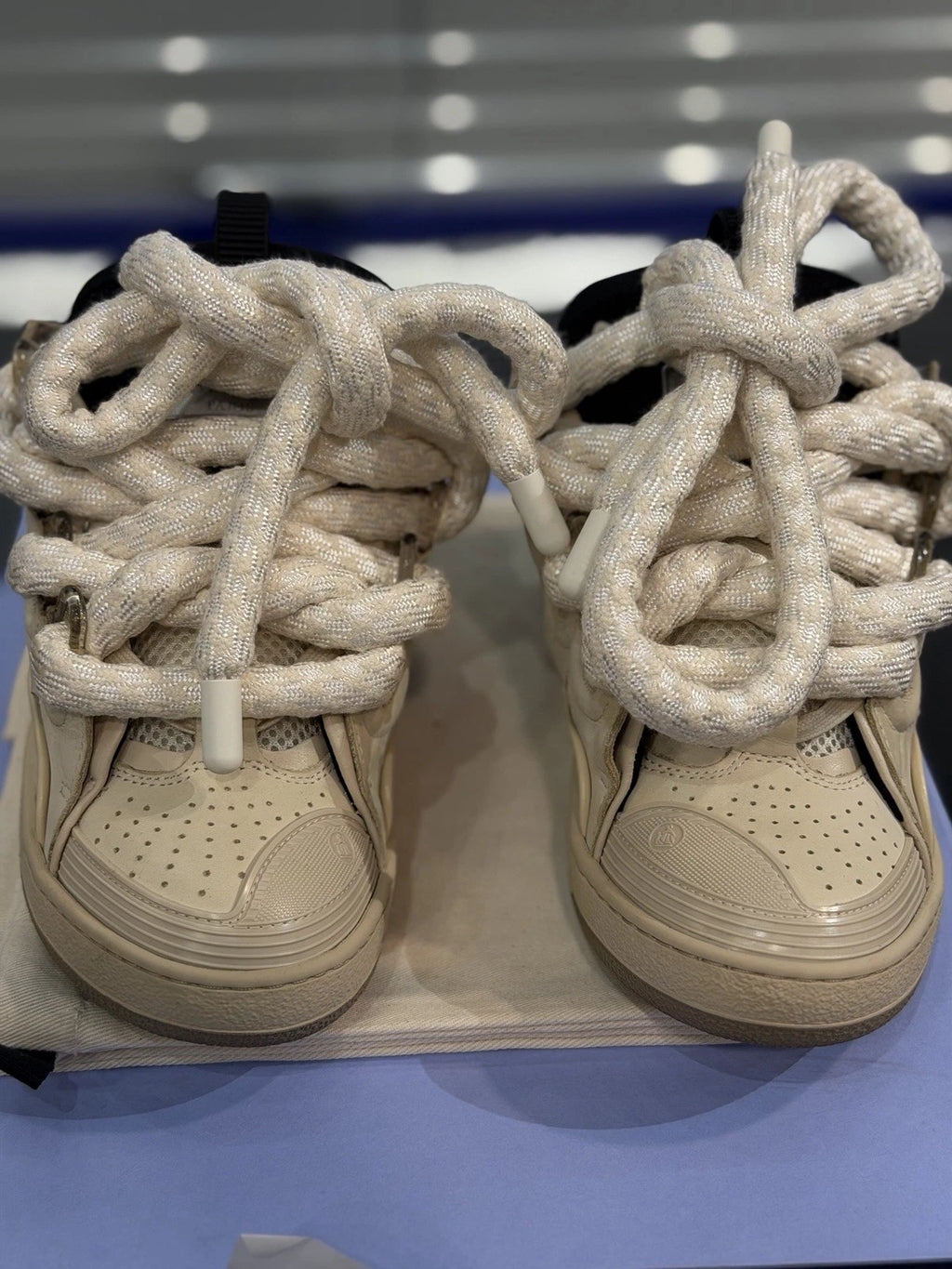 Lanvin Curb Sneakers Tan