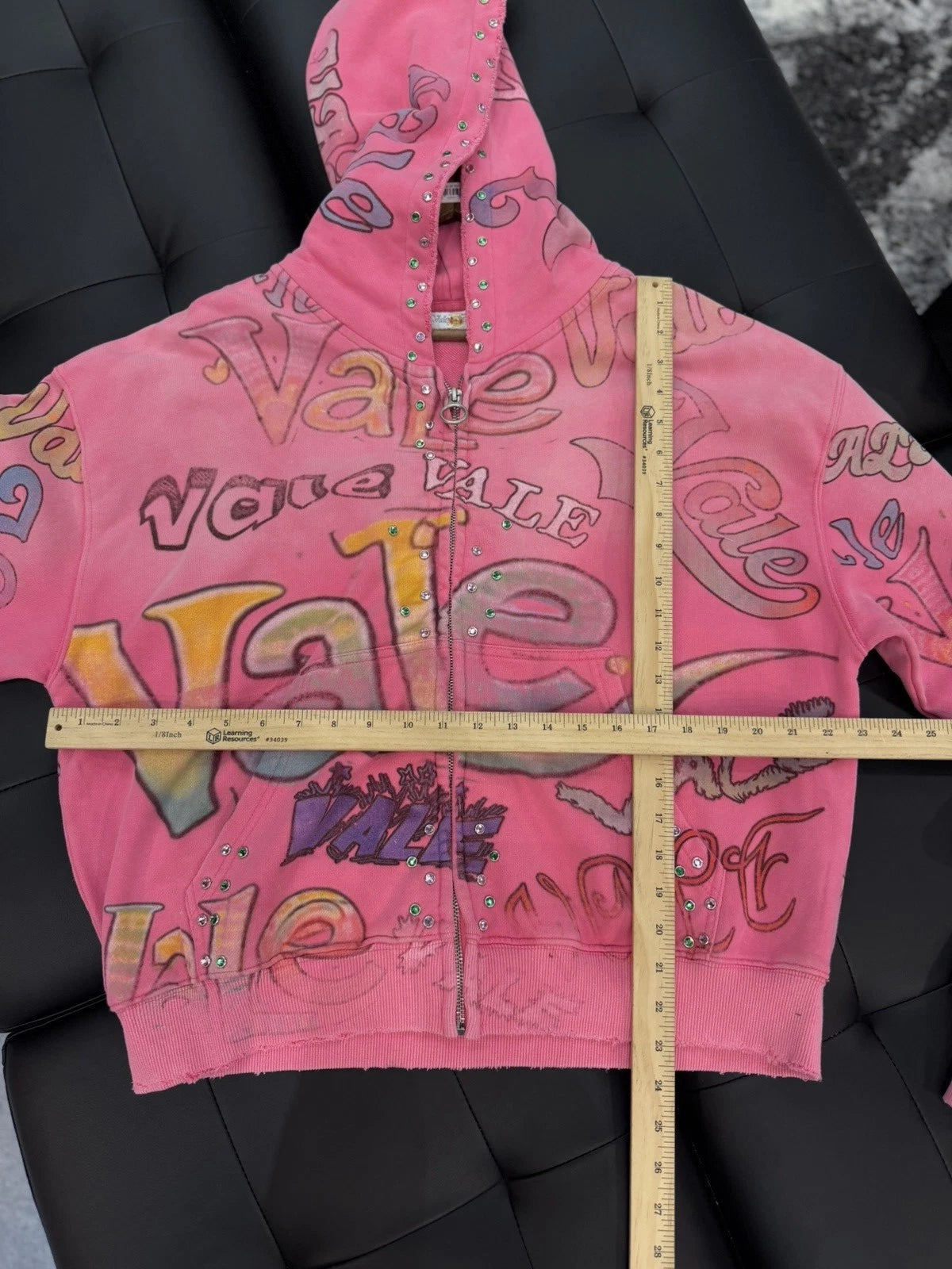 Valley Dreams Zip Up Pink Hoodie - Deadstockdenimla