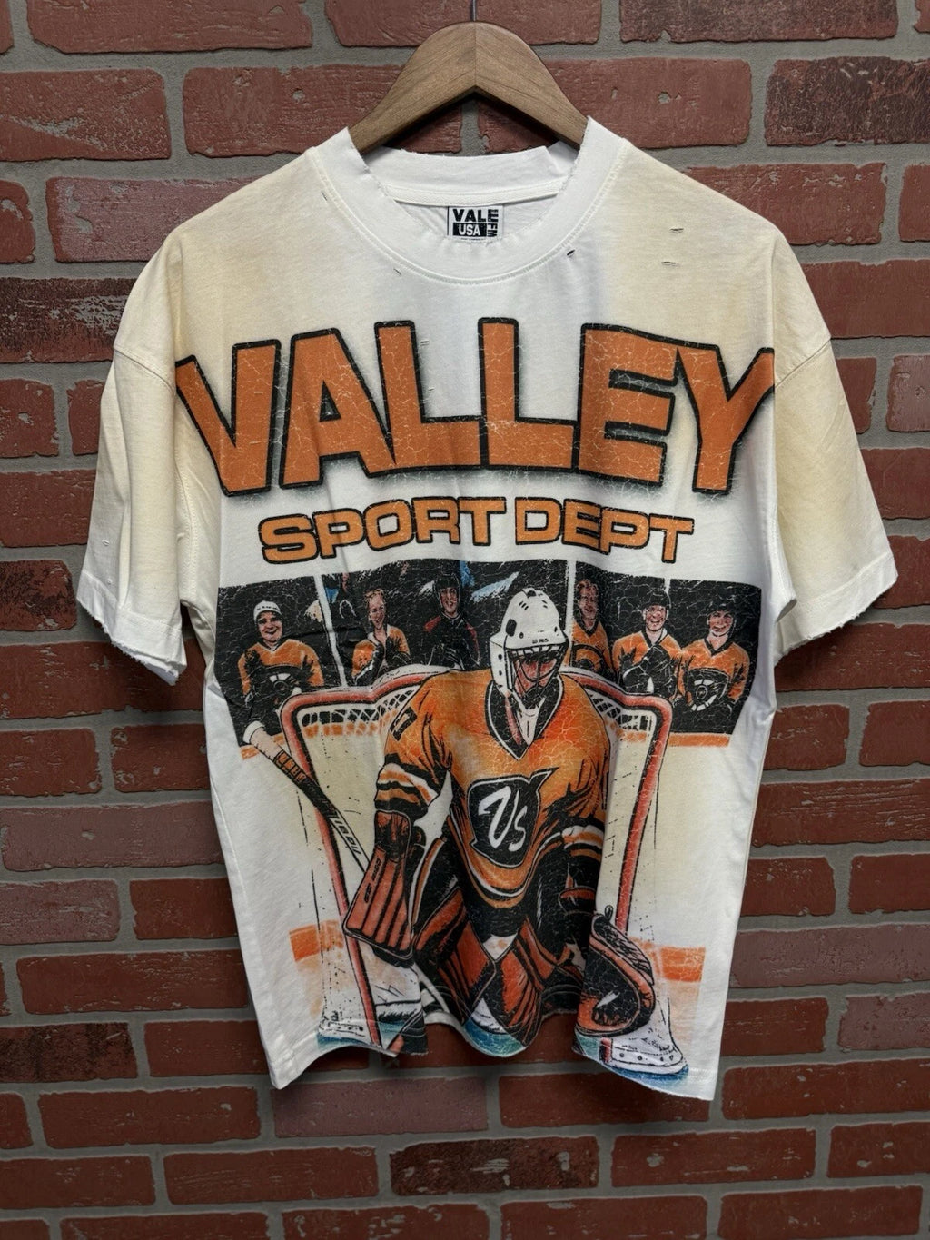 Vale Forever White Hockey Tee - Deadstockdenimla