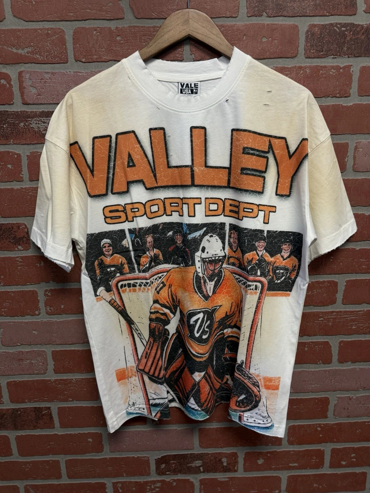 Vale Forever White Hockey Tee - Deadstockdenimla