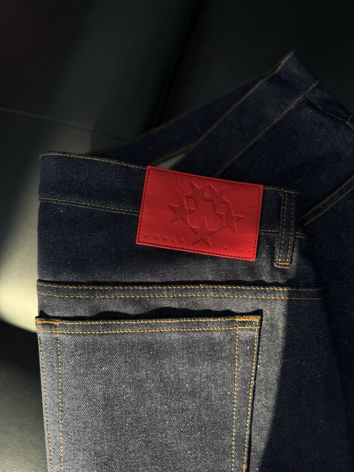 Sp5der OG Logo Denim Short - Deadstockdenimla
