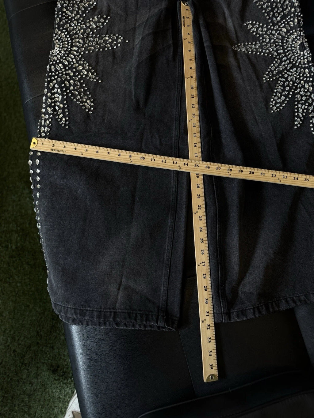 Vale Forever Crystal Black Jeans - Deadstockdenimla
