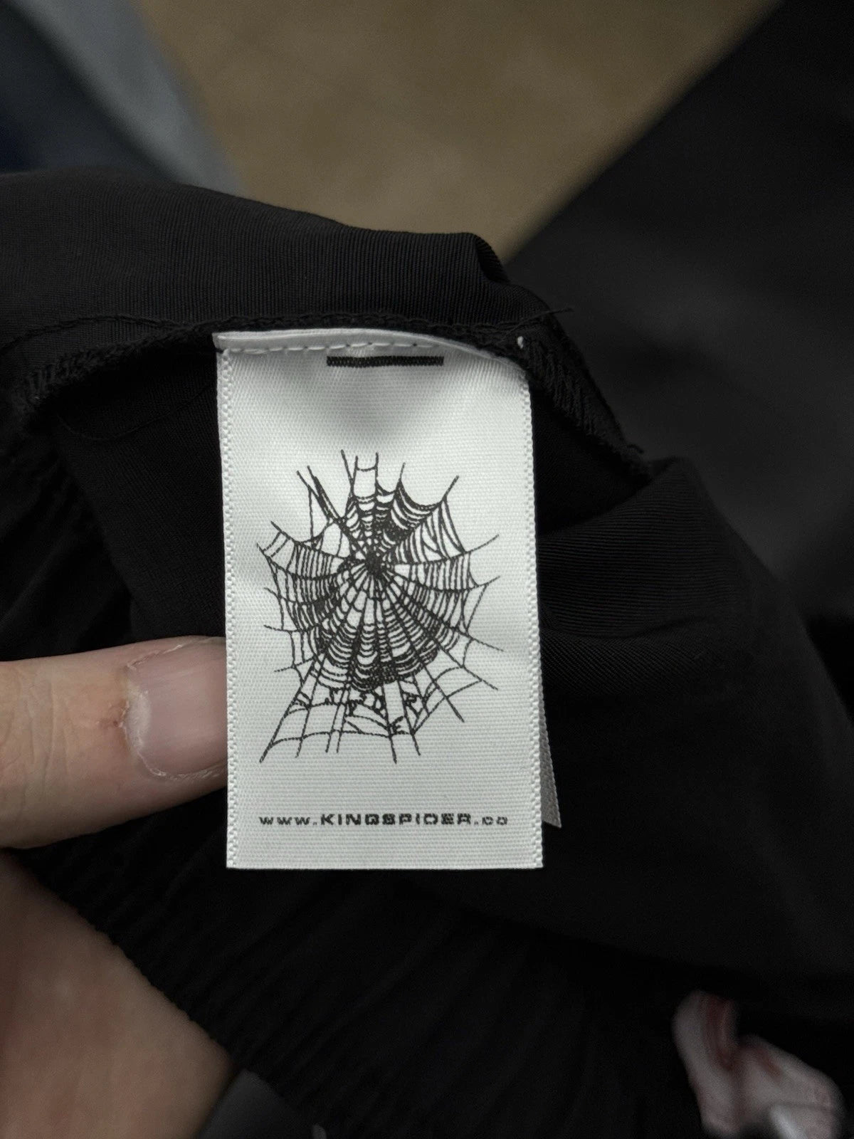 Sp5der Double Layer Shorts Black - Deadstockdenimla