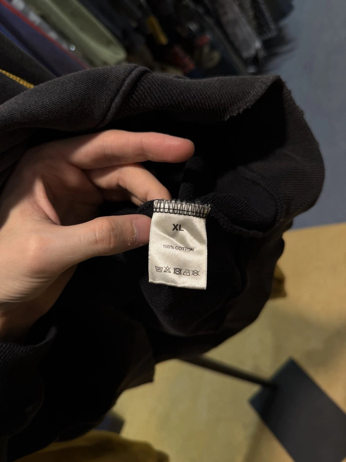 Vale Zip Up Black Yellow Hoodie - Deadstockdenimla
